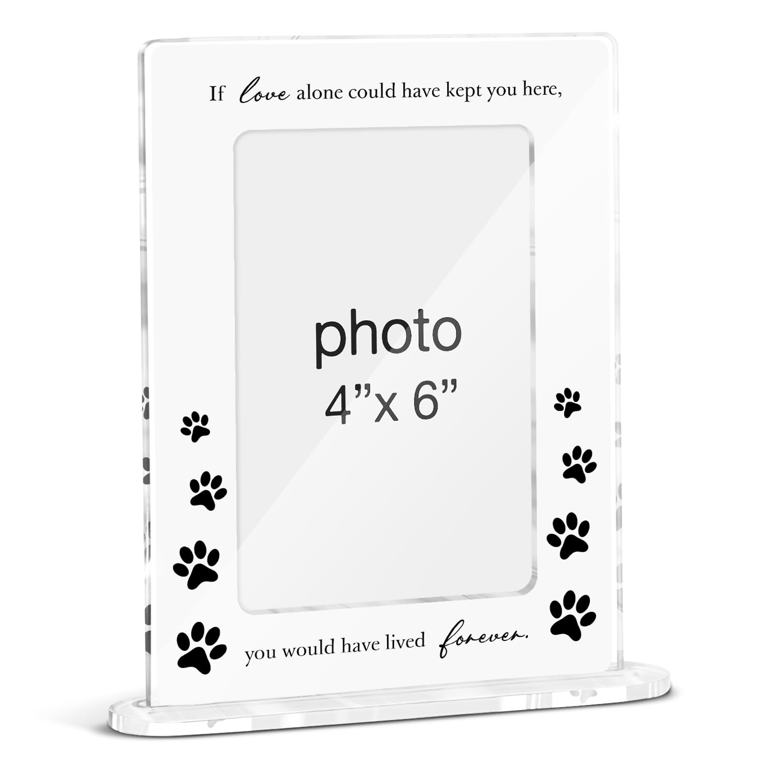 Photo 1 of *MISSING PARTS*
FTRBXT Memorial Pet Picture Frame Sympathy Condolence Gifts Remembrance Bereavement Gifts for Loss of Cat Dog Pet Acrylic Picture Frames 4 x 6 Inch Photo
