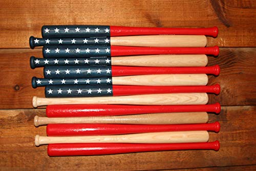 Baseball bat American Flag made out of 18 inch bats