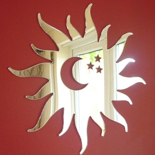 Super Cool Creations Sun, Moon & Stars Mirror - 45cm x 45cm