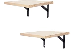 LHYBTM 2 Pack Wall Mounted Cat Climbing Step Shelf Cat Hideaway Platform Climber Wooden Cat Step Cat Wall Furniture for Indoor Cat Playing Jumping Lounging 7.87 x 9.84 Inch / 20 x 25cm