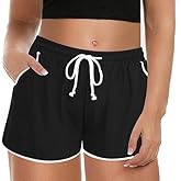IN'VOLAND Women's Plus Size Swim Shorts Quick Dry Beach Boardshorts Swimwear Bottom Trunks with Pockets 2026