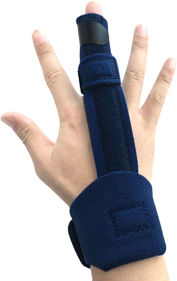 Ultrafun Trigger Finger Splint Brace Support Breathable Wrist and Thumb Fracture Finger Stabilizer Brace Sleeves for Pain Relief, Carpal Tunnel Arthritis Tendonitis (Black): Health & Personal Care