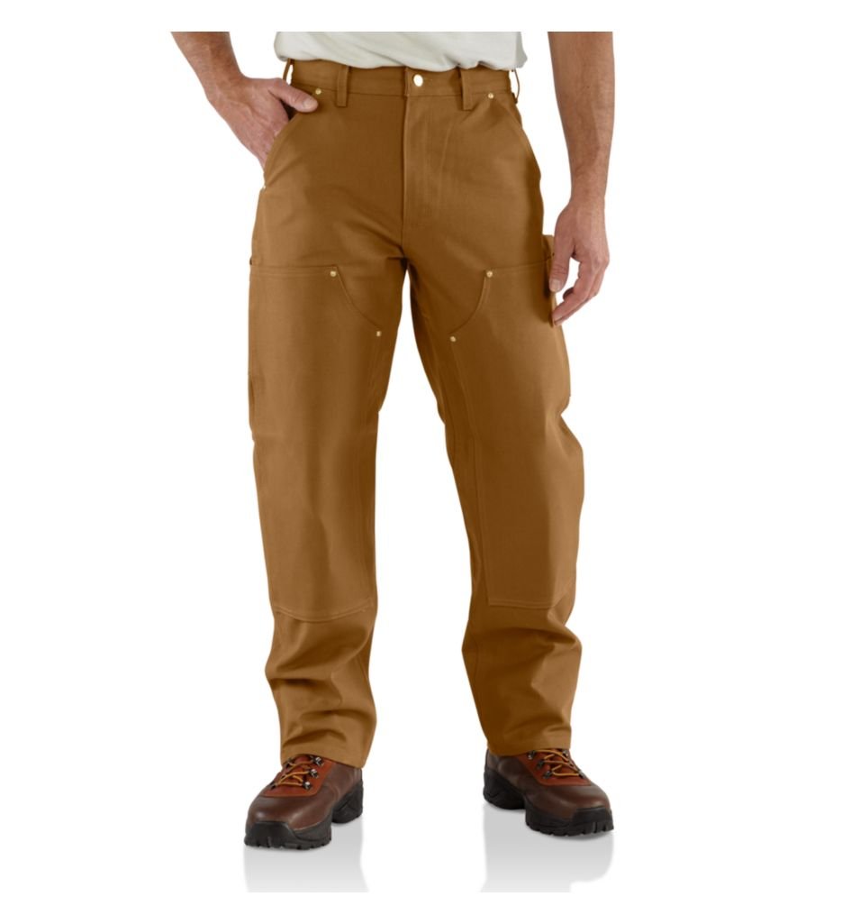 Carhartt Men's Loose Fit Firm Duck Double-Front Utility Work Pant, Carhartt® Brown, W48/L32