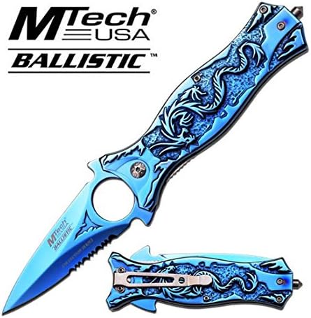 MT-A707TBL MTECH USA MT-A707TBL "4.5""" CLOSED SPRING ASSISTED FOLDER fix knife steel 50x11rwal556 q5l67ibz sharp edge blade