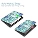 Fintie Slimshell Case for All-new Kindle Paperwhite (10th Generation, 2018 Release) - Premium Lightweight PU Leather Cover with Auto Sleep/Wake for Amazon Kindle Paperwhite E-reader, Emerald Illusions