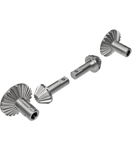 INJORA Engrenages Hélicoïdaux 24T/10T – Acier Allié 20CrMo – Pour TRX4M 1/18 – Underdrive – Réduction 16,7%