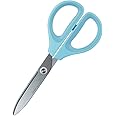 Kokuyo Saxa Scissors, Blue, Standard Blade, Symmetrical Handle for Both Right-hand and Left-hand, Japan Import (HASA-280B)