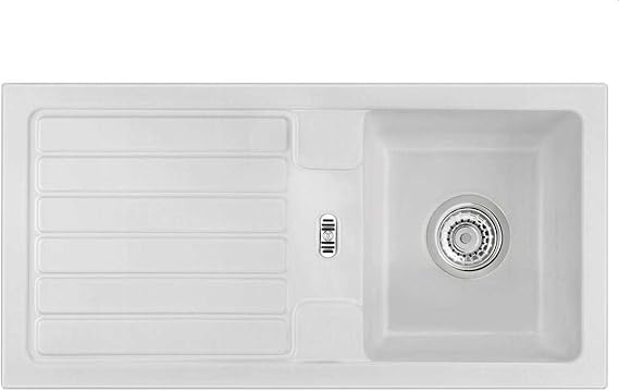 systemceram Delta 86 aluminio fregadero de cerámica para desagüe