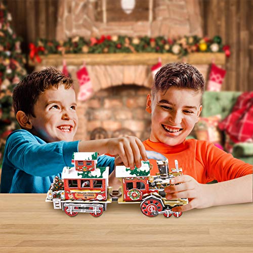 Amor 3D Christmas Train Jigsaw Puzzles Jigsaw Express for Christmas Birthday and Valentine