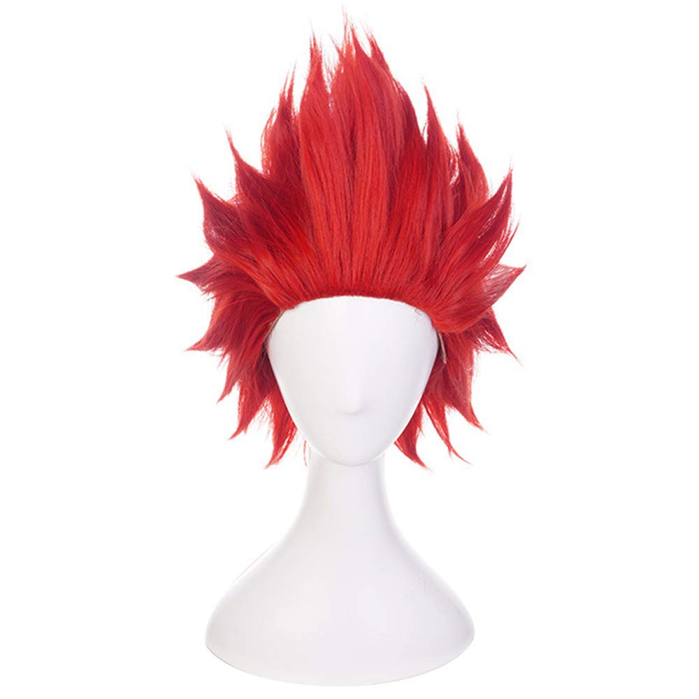 Anime Cosplay Wig, Halloween Wig, with Free Wig Cap (Kirishima Eijiro Wig)
