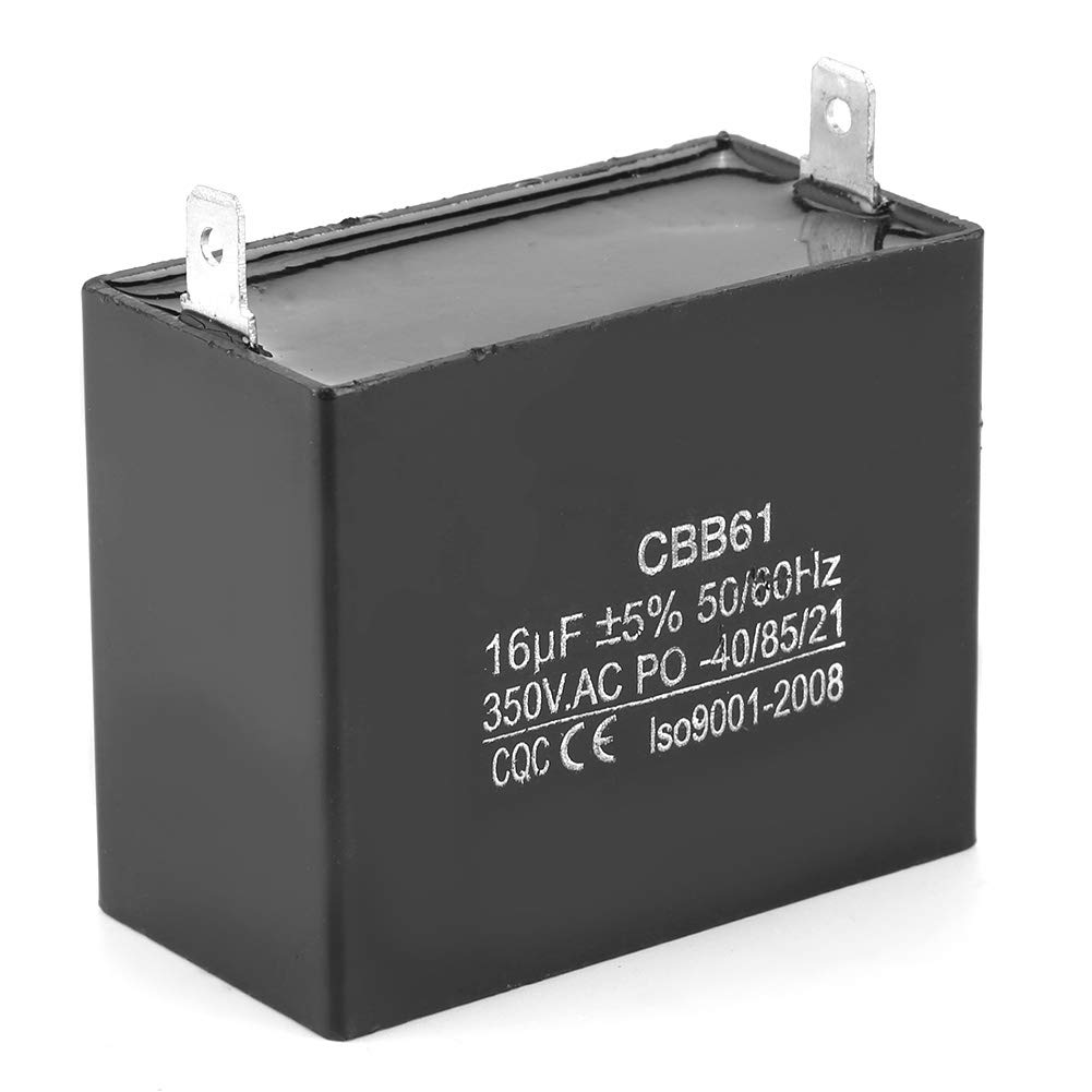 Generator Capacitor, Black Run Capacitor, Insulation Plastic Heat Resistant CBB61 Diesel