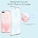 iPhone 7 Plus  Case, MASCHERI [Zen Series] Scratch Resistant [White Henna Mandala Floral Lace Design] TPU Bumper Clear Back Panel Hybrid Case Cover for Apple iPhone 7 Plus  - Clear