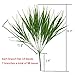 Artificial Plants Faux Plastic Wheat Grass Fake Leaves Shubs Outdoor Window Box Wholesale Greenery Bushes Indoor Outside Home Garden Light Green Verandah Office Wedding Decor UV resistant- 4 PCS