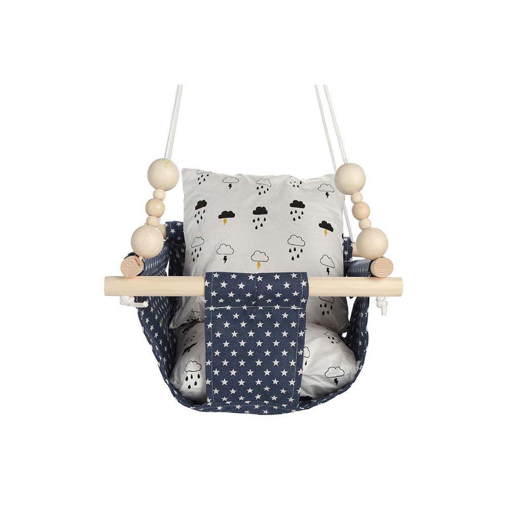 Comfortable Toddler Seat Nursery Decor Blue Star Hb Ye Wooden Baby Swing Seat Set With Beads Comfortable Toddler Seat Nursery Decor Blue Star Hb Ye Wooden Baby Swing Seat Set With Beads