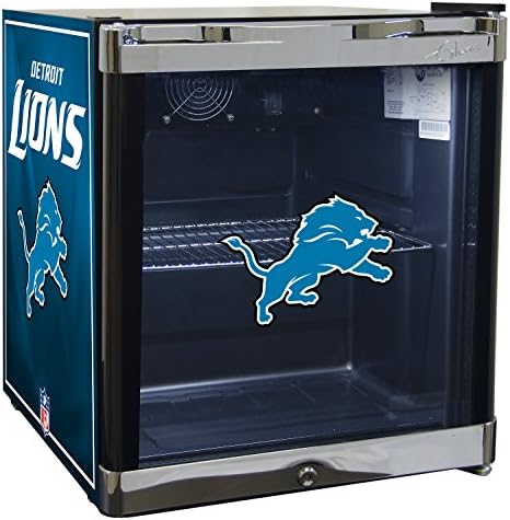 NFL Detroit Lions CTH02 Counter Top Refrigerated Beverage Center, Black, 2 cu. ft.