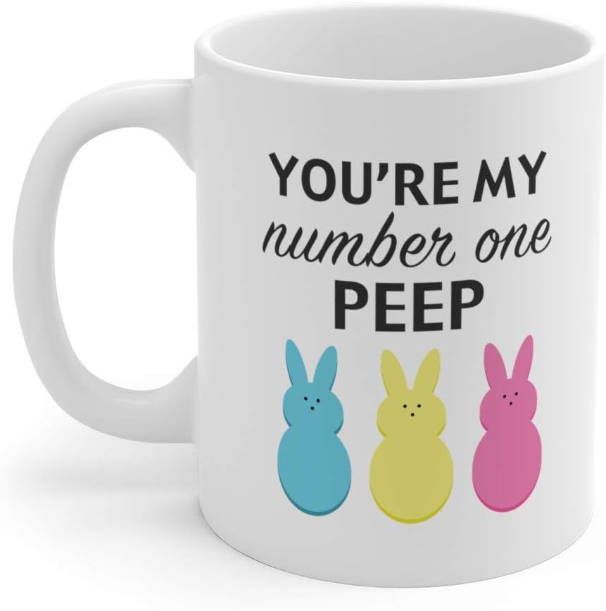 Number One Peep, Peep Mugs, Easter Mugs, Peep Candy, Easter Gifts, Novelty Mug, Cute Easter, Easter Coffee Mugs, Easter Present, Easter, Kids