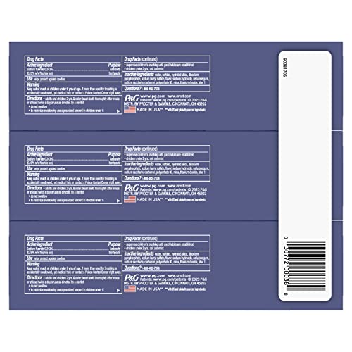 Crest 3D White Radiant Mint Toothpaste 107g (Pack of 3)