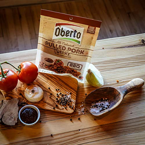 Oberto All-Natural BBQ Pulled Pork Jerky, 2.75 Ounce (Pack of 4)