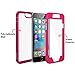 Amzer Full Body Hybrid Case with Built-In Screen Protector for iPhone 6 Plus/6s Plus - Retail Packaging - Pink