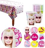 Barbie Birthday Party Supplies Pack for 16 Guests