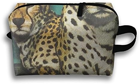 Leopard Animal Makeup Bag For Girl Cosmetic Bag Accessory Case Space Saving