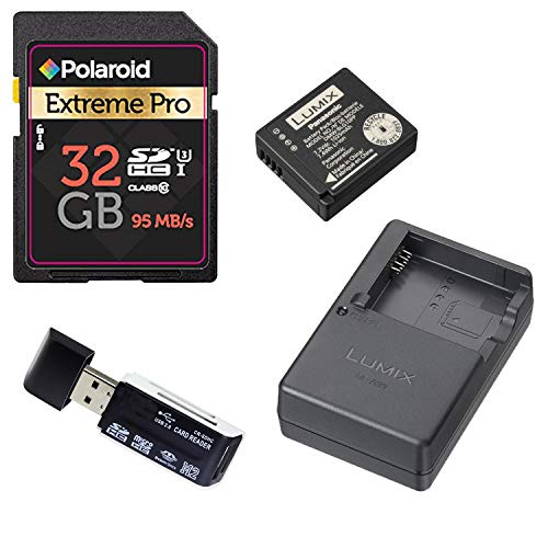 Panasonic DMW-ZSTRV Lumix Battery & External Charger Travel Pack - Accessory Kit for Panasonic ZS60/ZS70/ZS100 Battery, 32GB Memory Card and SD Card Reader Accessory Bundle - Thumbnail 6