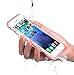 PISSION Waterproof Cases Full Protection Cover Transparent Bumper for iPhone 6/6S(Rose Gold)