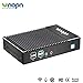Mini PC Fanless Industrial Office Personal Small Desktop Computer with Aluminum Case, AMD A6-1450 Quad Core, HD-MI and VGA Ports WiFi 1000Mbps LAN, Extended RAM & SSD, with Windows 10 Pro Licensethumb 1