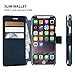 Compatible with iPhone X Wallet Case-Slim & Lightweight Flip Case with Credit Card Holder - Compatible with i Phone 10 Wallet Cases for Women & Men - Faux Leather iPhone Xs Purse Cases – Navy Blue