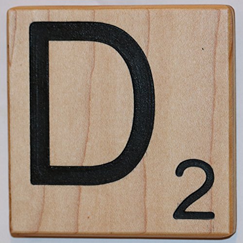Large Scrabble Letter Tile (4 x 4, D)