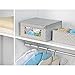InterDesign Chevron Fabric Closet Organizer Box – Soft Storage Bin for Clothing, Shoes, Handbags, Linen - Medium, Taupe/Natural