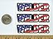3 - Welder US Flag Hard Hat/Helmet Stickers 1” x 2” H158