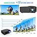 Projector, 2nd Version Mini Video Projector, Multimedia Home Theater Video Projector Supporting 1080P, HDMI, USB, VGA, AV -Home Cinema by ZOOKKI