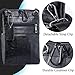 Pofomede Men Shoulder Bag, Small Leather Crossbody Business Messenger Bag Purse for Men Travel, iPad Leather Bags Carrying Case with Strap