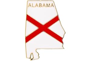 KILIPOL State Shaped Map Lapel Metal Pin Enamel Brooch Keepsake Beautifully Designed for Backpack Hat