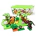 ZaH 40pcs Building Blocks Plastic Kids Toys Jurassic Dinosaur Figure Toy Learning Educational Pretend Playset Dinosaur World Park for Boys Girls