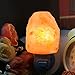Unilamp Himalayan Salt Lamp Natural Crystal Salt Lamp Night Light with 4 Bulbs, Hand Carved Salt Rock Lamp with UL-Approved Wall Plug for Air Purifying, Home Decor and Ideal Gift, 2 Pack
