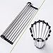 Roll Up Dish Drying Rack in Sink Stainless Steel Kitchen Folding Rack Over Sink Dish Drainer16.9’’(L) x10.2’’(W)