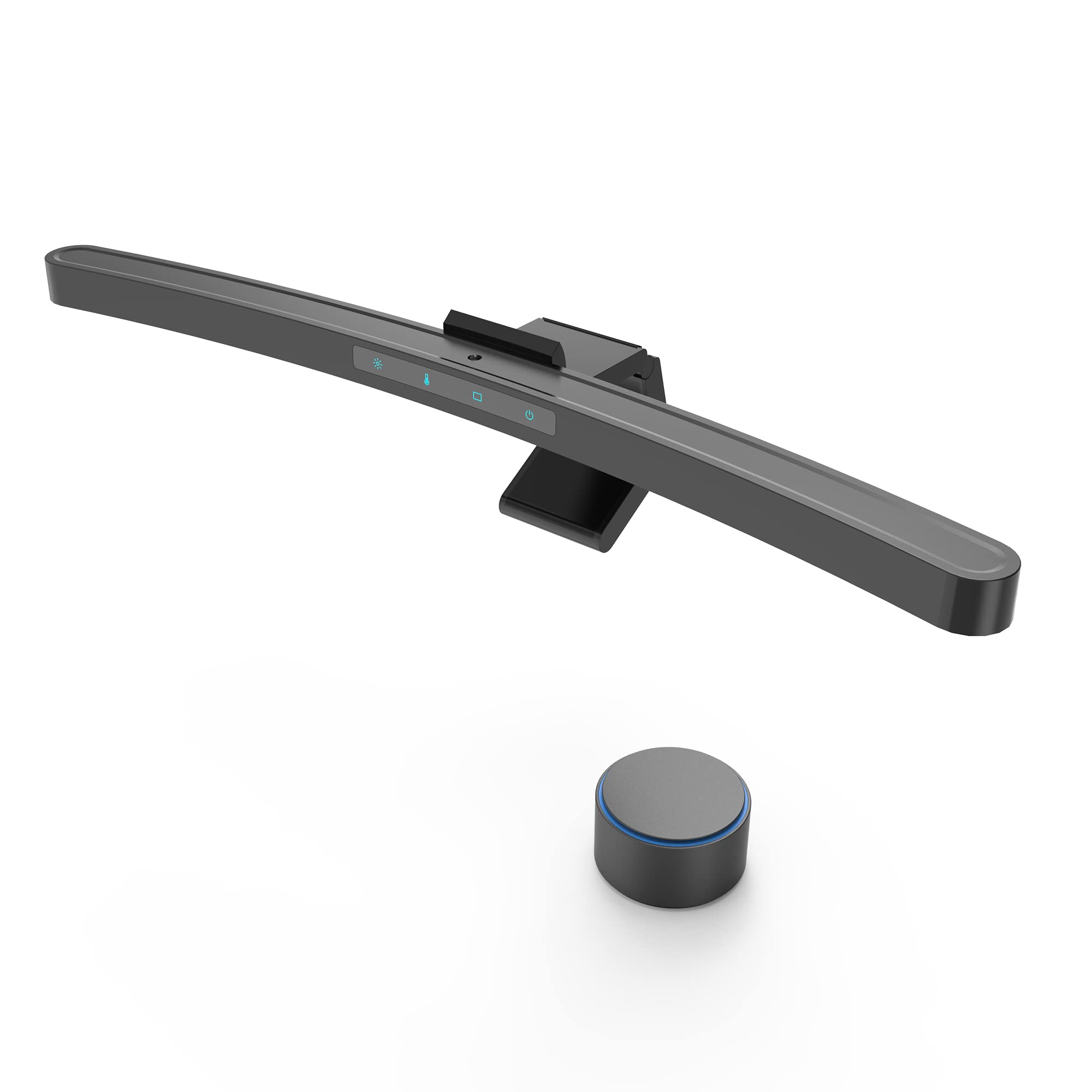 Photo 1 of ONWAY Curved Monitor Light Bar with Wireless Remote,Monitor Light Bar with Auto-Dimming and Camera Base,Applicable to All Screens. No Screen Glare,for (Basic)