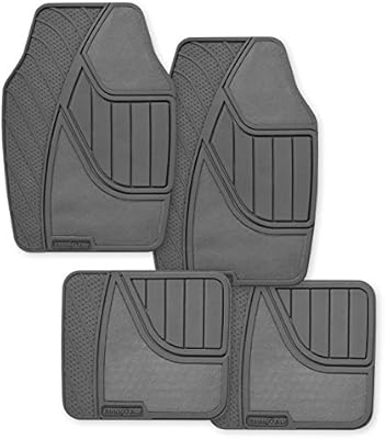 Goodyear Gy5004 Gray Universal Premium Rubber And Carpet Floor Mat