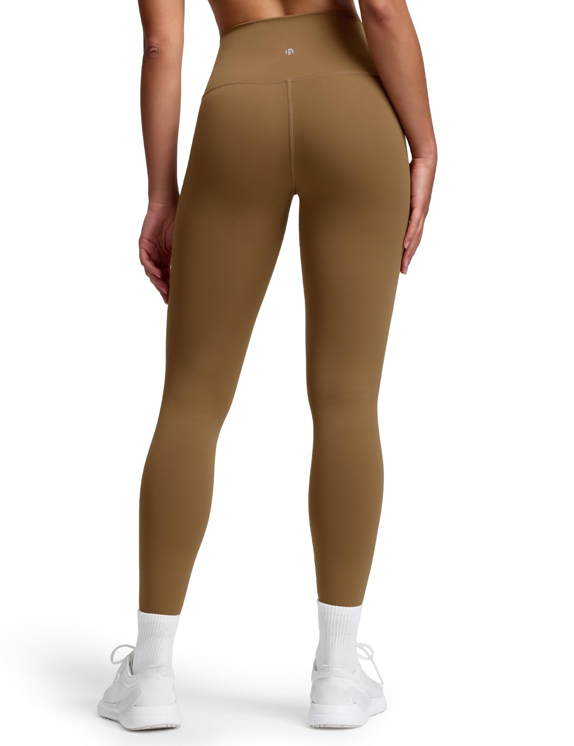 HeyNuts Workout Pro 7/8 Leggings for Women, High Waisted Compression Workout Leggings Athletic Tummy Control Buttery Soft Yoga Pants 25'' Allspice Brown M(8/10) Image