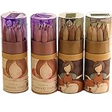 KitMax (TM) 4 Packs Cool Novelty Cute Girl Mini Colored Pencils with Sharpener Office School Supplies Students Children Gift (Color May Vary)