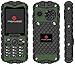 Rugged Cell Phone Unlocked 2G GSM Waterproof Shockproof Maxwest Ranger Flashlight Military Grade IP68 Certified (Green)