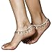 Meily Fashion Women's Tassel Pearl Bead Anklet Chain
