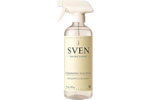 SVEN SAUNA SUPPLY Premium All-Natural Sauna Cleaner with Eucalyptus Scent – Gentle Plant-Based Sauna Wood Cleaner, Eco-Friendly Wood Conditioner Spray for Traditional & Infrared Sauna Setups