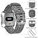 Welltin Bands Compatible with Fitbit Versa/Fitbit Versa 2/Fitbit Versa Lite for Women Men, Breathable Woven Fabric Strap, Quick Release, Adjustable Replacement Wristband for Fitbit Versa Smart Watch