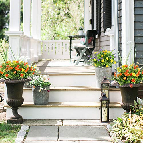 Rinlong Artificial UV Resistant Flowers Outdoor Fake Plants Greenery