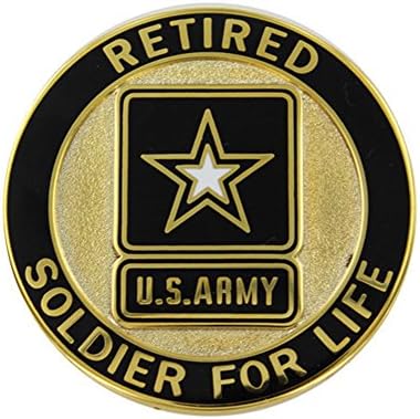 Retired Soldier for Life US Army Lapel Pin Gold by Vanguard