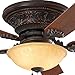 Lynstead 52-in Specialty Bronze Flush Mount Indoor Residential Ceiling Fan with LED Light Kit