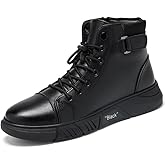 Men’s Italian Handmade High-Top Leather Boots Men’s Motorcycle Shoes Non-Slip Soft Business Boots40